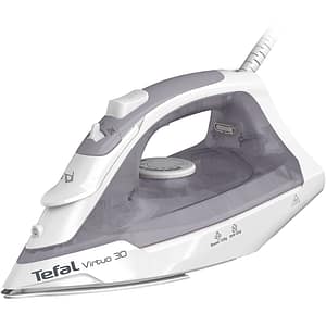 Fier de calcat TEFAL Virtuo FV2C43E0, 2000W, 120g/min, 240ml, talpa ceramica, alb-gri
