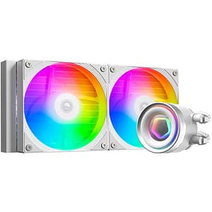Cooler procesor cu racire lichida ID-COOLING FX240 INF White, 2x120mm, FX240-INF-WHITE