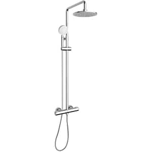 Sistem dus GALA T-147 3968200, termostat, 2 functii, argintiu