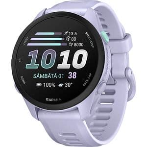 Smartwatch GARMIN Forerunner 70, 43mm, GPS, AMOLED, Android/iOS, silicon, Cool Lavander