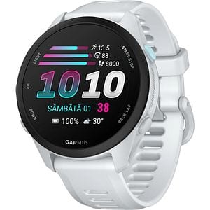 Smartwatch GARMIN Forerunner 70, 43mm, GPS, AMOLED, Android/iOS, silicon, Whitestone