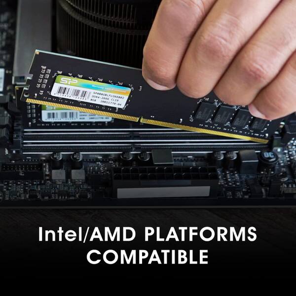 Memorie desktop SILICON POWER, 16GB DDR4, 3200MHz, CL22, SP016GBLFU320X02