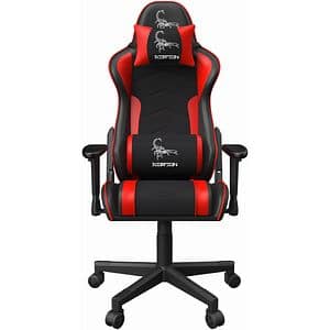 Scaun Gaming GEMBIRD Scorpion GC-SCORPION-02X, negru-rosu