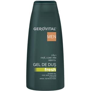 Gel de dus GEROVITAL Men Fresh 3 in1, 400ml