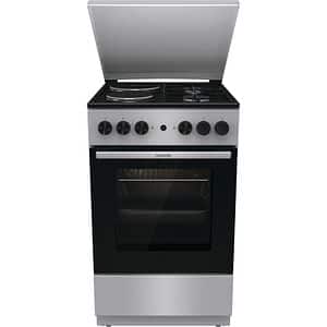 Aragaz GORENJE GK5A12SG, 4 arzatoare, Gaz + Electric, L 50 cm, gri