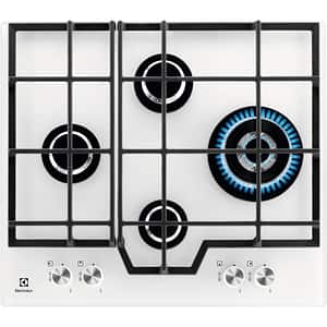 Plita incorporabila ELECTROLUX GME363NV, Gaz, 4 arzatoare, Wok, alb