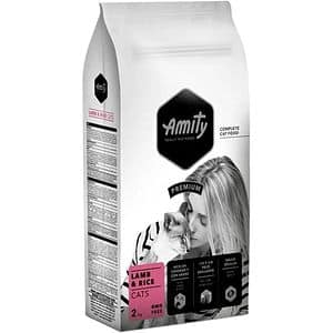 Hrana uscata pentru pisici AMITY Premium, Adult, Miel si Orez, 2 kg