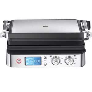 Gratar electric BRAUN MultiGrill 9 CG9040, 2000W, argintiu-negru 
