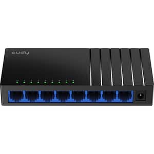 Switch CUDY GS108D, 8 porturi, Gigabit, negru