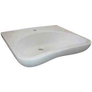 Lavoar suspendat ROCA Fayans B-Libero H8137140001771, pentru persoane cu dizabilitati, portelan, 64 x 55 cm, alb