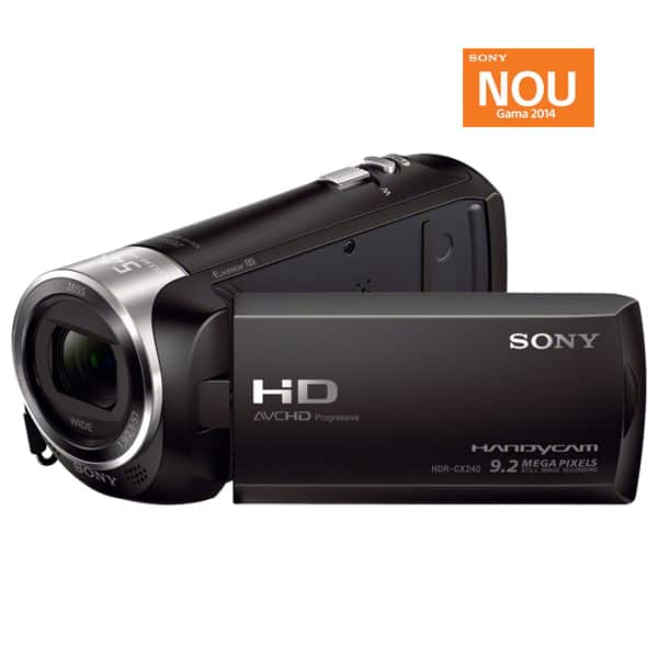Professor impatient Introduce Camera video SONY Handycam HDR-CX240E, Full HD, negru