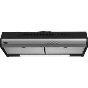 Hota traditionala BEKO HNS61320X, 2 motoare, 380 m3/h, L 60 cm, negru-inox