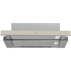 Hota incorporabila telescopica WHIRLPOOL AKR 750 G SD, 1 motor, 304 m3/h, L 60 cm, argintiu