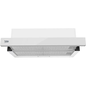 Hota incorporabila telescopica BEKO HNT63322WH, 1 motor, 320 m3/h, L 60 cm, alb