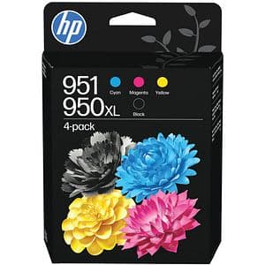 Pachet cu 4 cartuse originale HP 950XL negru/951 tricolor (C3WK1AE), negru/tricolor