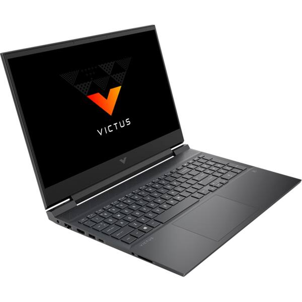 Laptop Victus by HP 16-d1017nq, Intel Core i5-12500H pana la 4.5GHz, 16.1" Full HD, 16GB, SSD 512GB, NVIDIA GeForce RTX 3050 Ti 4GB, FreeDos, argintiu-negru