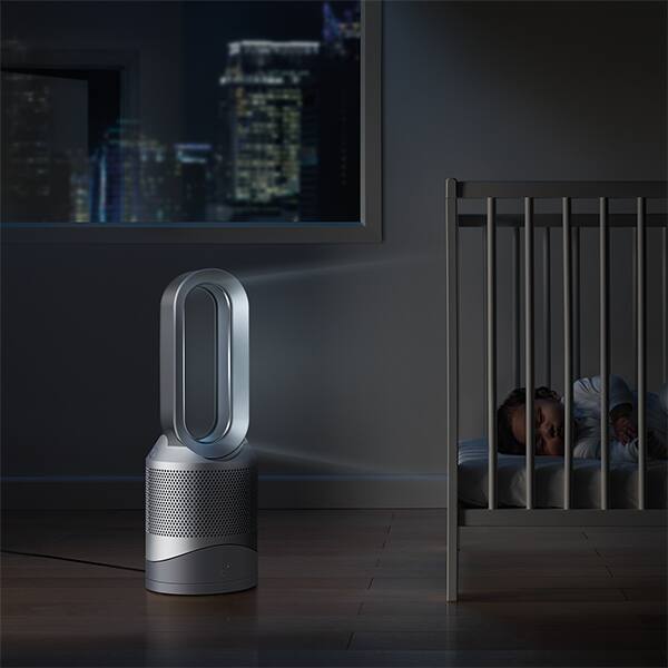 Purificator aer DYSON Pure Hot+Cool HP02, 10 trepte viteza, Wi-Fi, Hepa, Telecomanda, alb