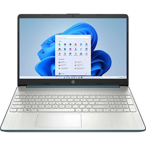 Laptop HP 15s-fq3007nq, Intel Celeron N4500 pana la 2.8GHz, 15.6" HD, 4GB, SSD 256GB, Intel UHD Graphics, Windows 11 Home, Spruce Blue