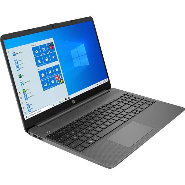 Laptop HP 15s-fq2039nq, Intel Pentium Gold 7505 pana la 3.5GHz, 15.6" Full HD, 8GB, SSD 256GB, Intel UHD Graphics, Windows 10 Home, gri inchis