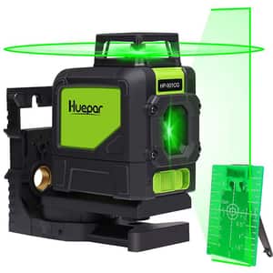 Nivela cu laser HUEPAR 901CG, raza 30m, negru-verde