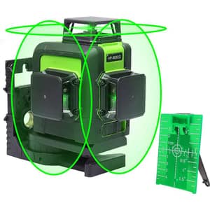Nivela cu laser HUEPAR 903CG, raza 30m, negru-verde