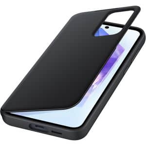 Husa SAMSUNG Smart View Wallet Case pentru Galaxy A55, EF-ZA556CBEGWW, Black