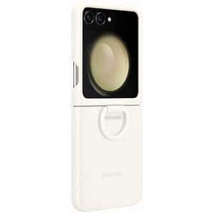 Husa telefon SAMSUNG Silicone Case with Ring pentru Galaxy Z Flip5, EF-PF731TUEGWW, Cream