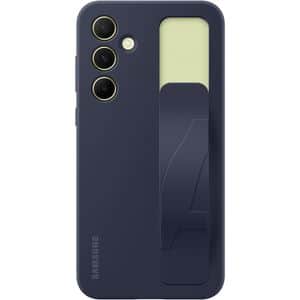 Husa telefon SAMSUNG Standing Grip Case pentru Galaxy A55, EF-GA556TBEGWW, Blue/Black