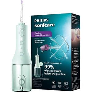 Irigator bucal PHILIPS Sonicare Power Flosser 3000 HX3826/24, 2 capete, verde