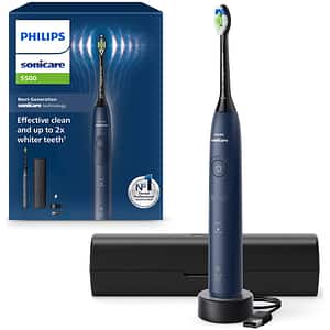 Periuta de dinti electrica PHILIPS Sonicare 5500 HX7113/01, 62000 miscari/min, 2 programe, 1 capat, albastru inchis