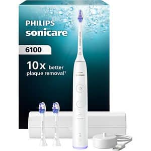 Periuta de dinti electrica PHILIPS Sonicare 6100 HX7400/02, 62000 miscari/min, 2 programe, 3 capete, alb