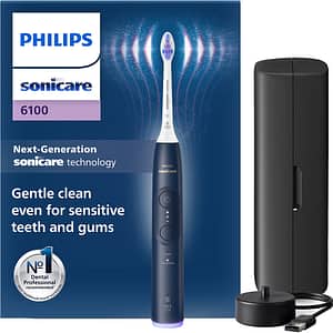 Periuta de dinti electrica PHILIPS Sonicare 6100 HX7403/05, 62000 miscari/min, 2 programe, 1 capat, albastru inchis