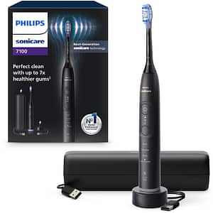 Periuta de dinti electrica PHILIPS Sonicare 7100 HX7421/01, 62000 miscari/min, 4 programe, 1 capat, negru