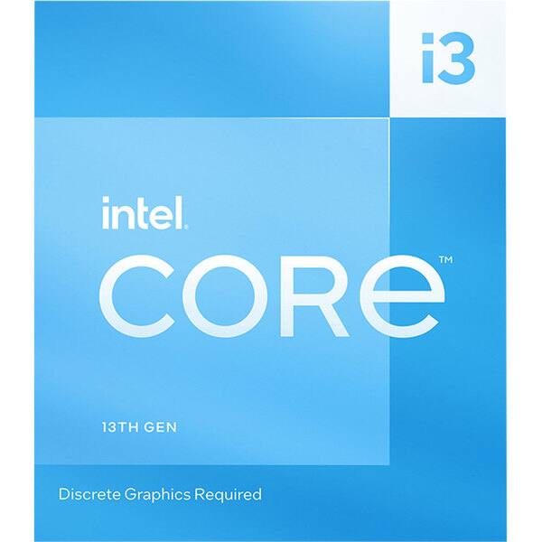 Procesor Intel Core I3-13100F, 3.4GHz/4.5GHz, Socket FCLGA1700, I313100FBOX