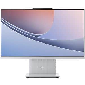 Sistem All in One LENOVO IdeaCentre AIO 24ILL11, Intel Core Ultra 5 226V pana la 4.5 GHz, 23.8" Full HD, 16GB, SSD 512GB, Intel Arc 130V, Free DOS, Cloud Grey