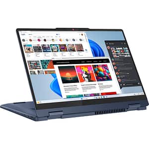 Laptop 2 in 1 LENOVO IdeaPad 5 14AHP9, AMD Ryzen 7 8845HS pana la 5.1GHz, 14" WUXGA, 16GB, 1TB, AMD Radeon Graphics, FreeDOS, Cosmic Blue