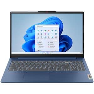 Laptop LENOVO IdeaPad Slim 3 15IAN8, Intel N100 pana la 3.4GHz, 15.6" Full HD, 4GB, UFS 3.1 128GB, Intel UHD Graphics, Windows 11 Home, Abyss Blue