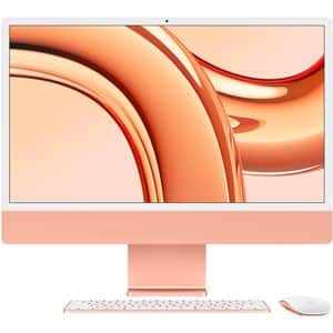Sistem PC All in One APPLE iMac (2023) z19s000d4, Apple M3, 24" Retina 4.5K, 16GB, SSD 1TB, 10-core GPU, macOS Sonoma, Orange, Tastatura layout INT