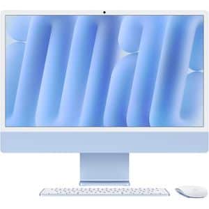 Sistem PC All in One APPLE iMac (2024) mwv13ro/a, Apple M4, 24" Retina 4.5K, 16GB, SSD 256GB, 10-core GPU, macOS Sequoia, Blue, Tastatura layout RO