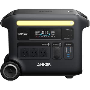 Statie de incarcare portabila ANKER Solix F2600, 2400W, 2560Wh, AC, USB-A, USB-C, MC4, XT60, negru