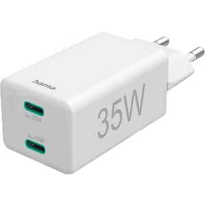 Incarcator retea HAMA 201694, 2xUSB-C, Power Delivery (PD) 35W, alb