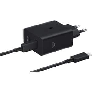 Incarcator retea SAMSUNG EP-T5020XBEGEU, 2xUSB-C, Power Delivery (PD) 50W, negru