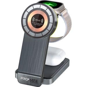 Incarcator wireless PROMATE TransFold, 15W, MagSafe, negru