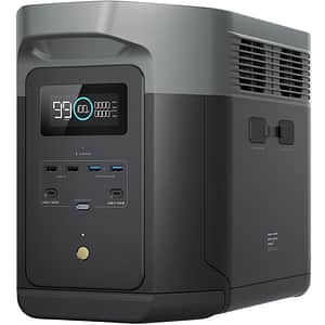 Statie Incarcare ECOFLOW Delta 2 Max, 2048Wh, 4800W, USB A, USB C, Schuko, negru