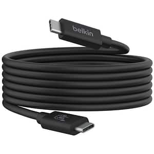 Cablu date BELKIN INZ004bt2MBK, USB-C - USB-C, 2m, negru
