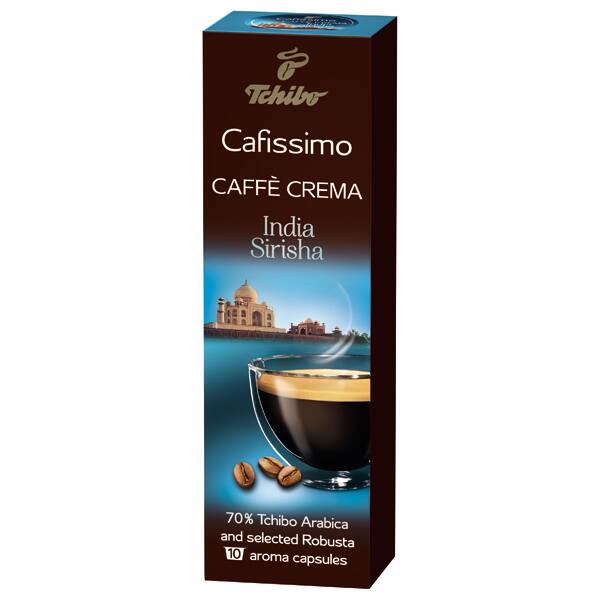 TCHIBO Cafissimo Caffe Crema India Sirisha, 10 buc