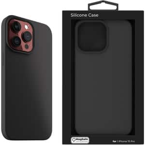 Husa telefon Silicone Case NEXT ONE pentru Apple iPhone 15 Pro, Black