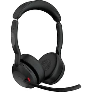 Casti Wireless teleconferinta JABRA Evolve2 55 Link 380/390A, Stereo, Noise Cancelling, Bluetooth, USB-C, negru