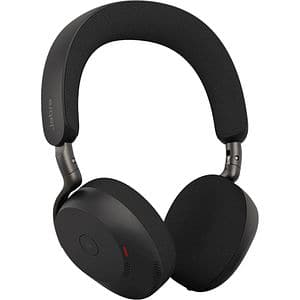Casti Wireless teleconferinta JABRA Evolve3 75, Link 390A, Stereo, Noise Cancelling, Bluetooth, USB-C, negru