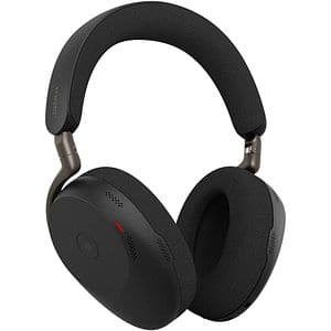 Casti Wireless teleconferinta JABRA Evolve3 85, Link 390A, Stereo, Noise Cancelling, Bluetooth, USB-C, negru